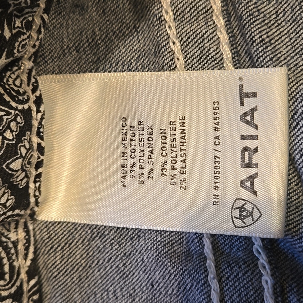 Ariat R.E.A.L. Mid Rise Stretch Entwined Boot Cut Jeans 34R - Picture 14 of 16